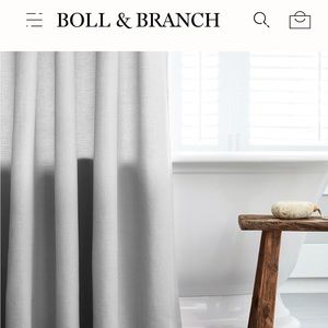 Boll & Branch Shower Curtain